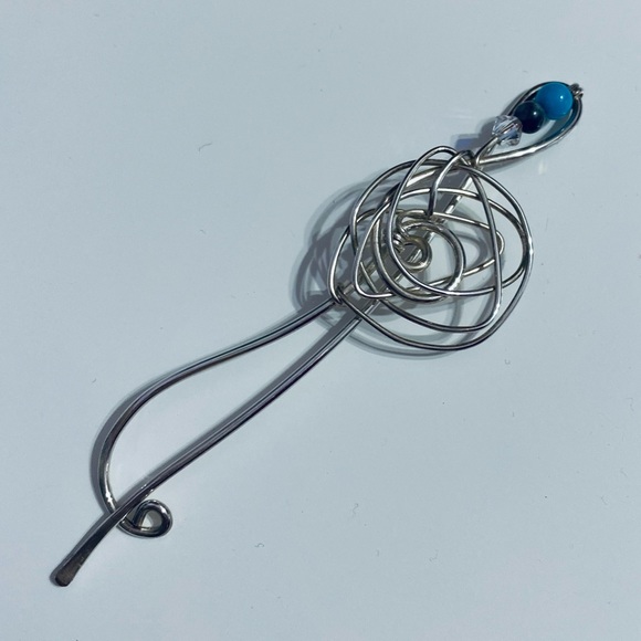 Sterling Silver Shawl Pin - Picture 2 of 2